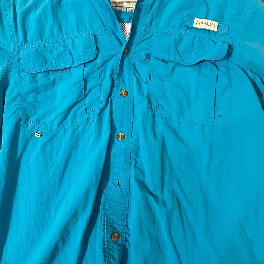 Magellan Outdoors Blue Men's Shirt